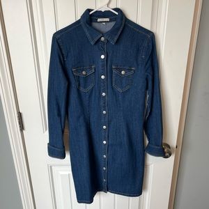 Button up Denim Dress